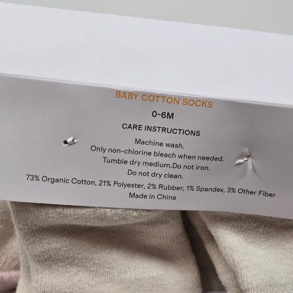 NWT QUINCE Pack Of 8 Organic Cotton Gripper Fold Over Socks 4627